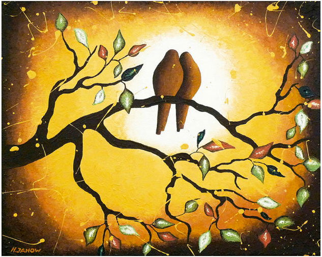 Earth Tones Vintage Inspired Bird Art Print Wedding Decor Wall Decor 13x18 Signed